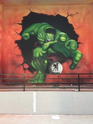 健身房彩繪【室內(nèi)墻繪】