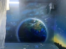 越秀區東海大廈星空彩繪