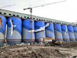 佛山倫教冶煉廠煙筒彩繪